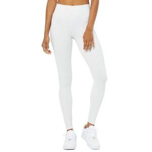 Alo High Waist Vapor Leopard Legging White Small